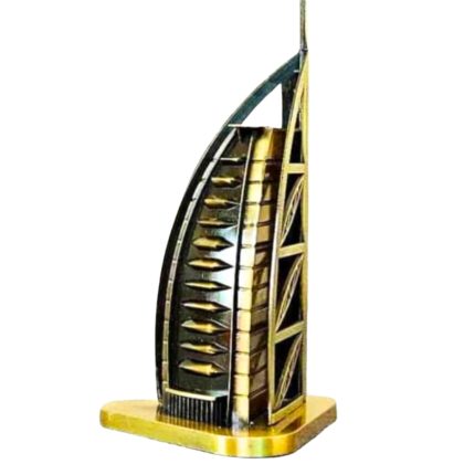 Metal Burj Al-Arab tower showpieceDuvai, home decor.