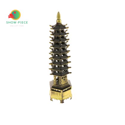 Zinc Alloy Feng Shui Wen Chang Pagoda Tower Crafts Furnishing Articles Tower