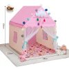 kids indoor play tent house for toddlers soft fabric playhouse with curtains