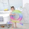 kids inflatable swim ring colorful rainbow pool float for toddlers