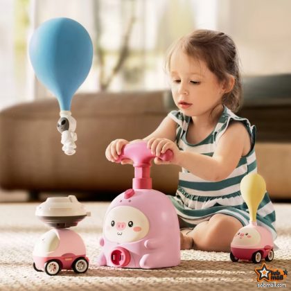 বেলুন চালিত টয় কার সেট  | Balloon Powered Car Toy for Kids good